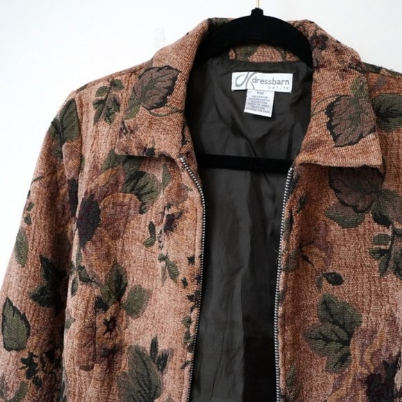 Vintage Tapestry Floral Zip Up Jacket - Picture 5 of 8